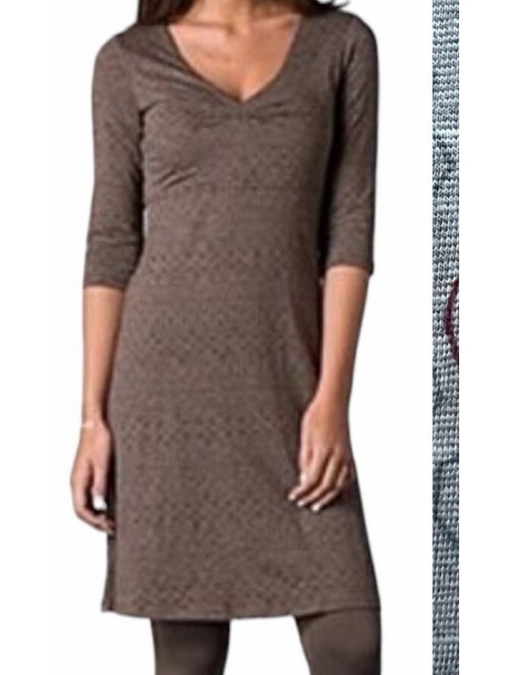 Toad & Co. Falcon Brown Geometric Print Rosalinda Dress Size Small